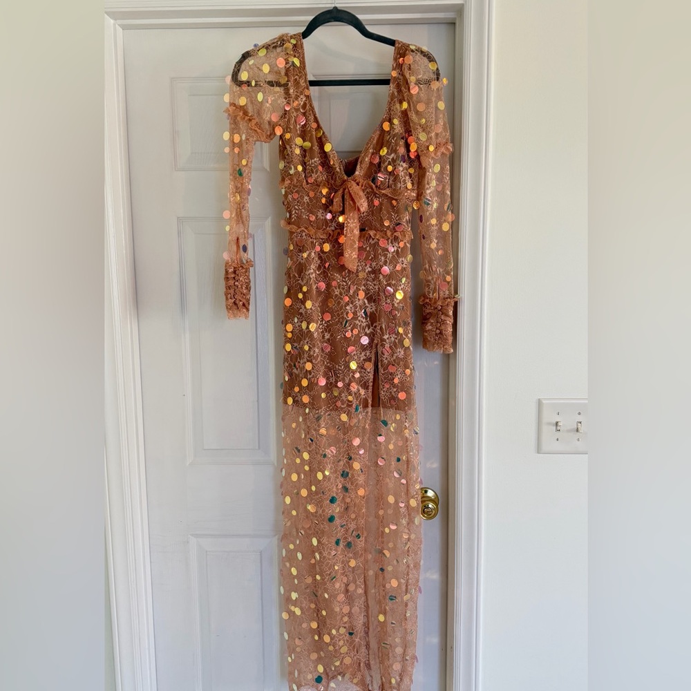 For Love and Lemons Ace Sequin Maxi Dress - Picture 9 of 9